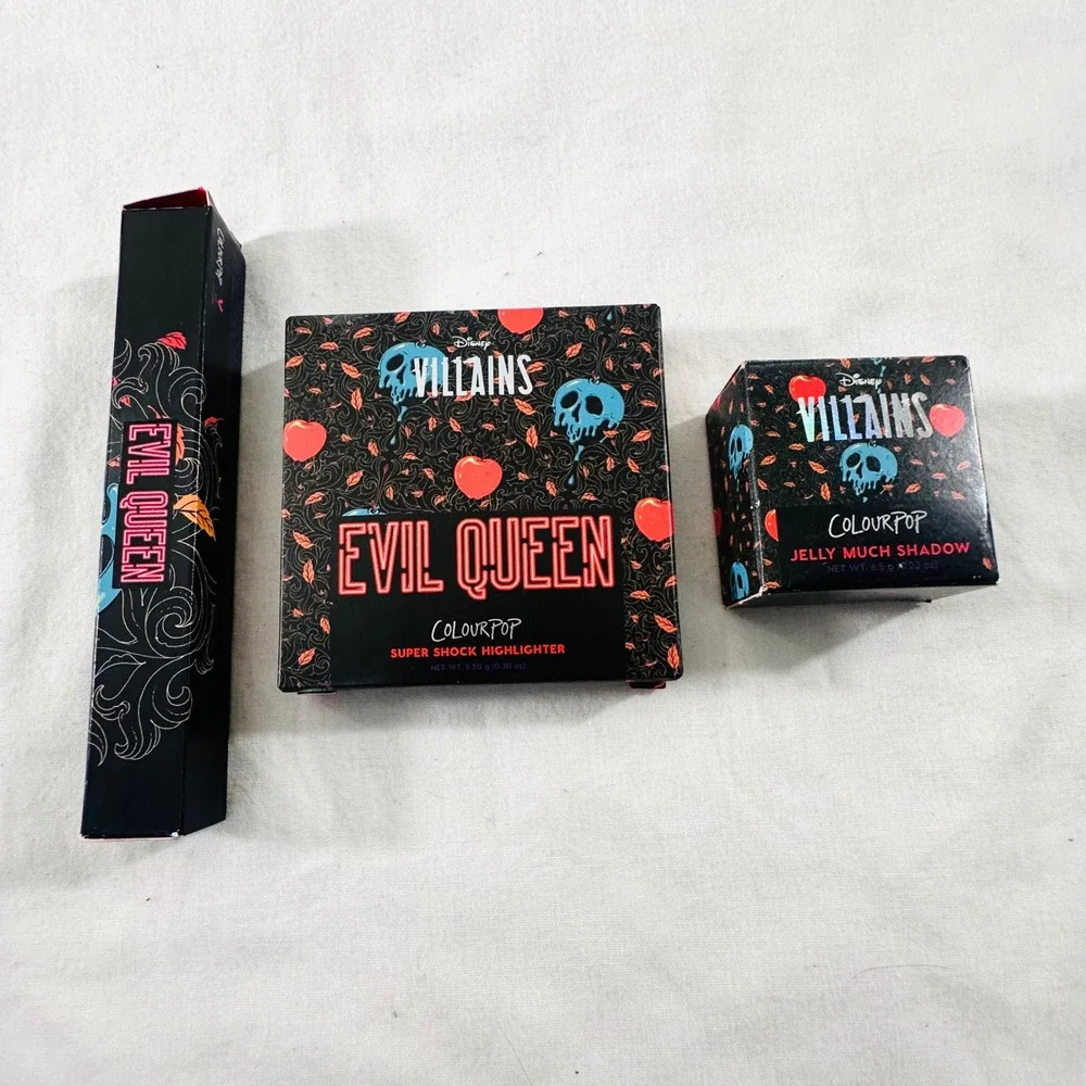 NEW ColourPop Disney Villains Evil Queen Makeup Bundle Discontinued RARE 3 piece
